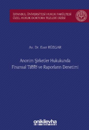 Anonim Şirketler Hukukunda Finansal Tablo ve Raporların Denetimi  Frontansicht 1