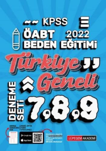 2022 KPSS ÖABT Beden Eğitimi Türkiye Geneli 7-8-9 3'lü Deneme  Frontansicht 1