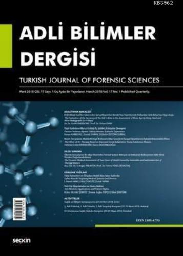 Adli Bilimler Dergisi C:17 Sayı:1 Mart 2018  Frontansicht 1