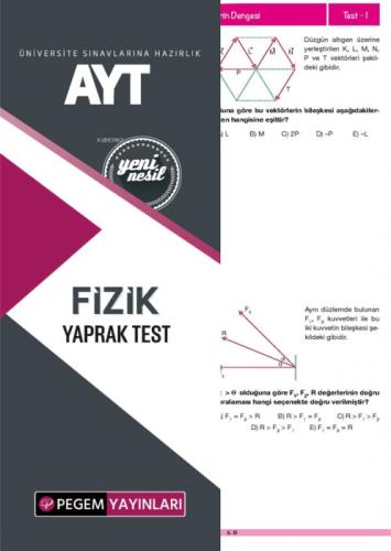 Pegem Akademi Yayıncılık AYT Fizik Yaprak Test  Frontansicht 1