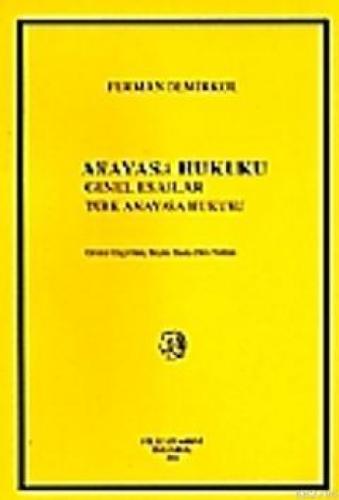 Anayasa Hukuku  Frontansicht 1