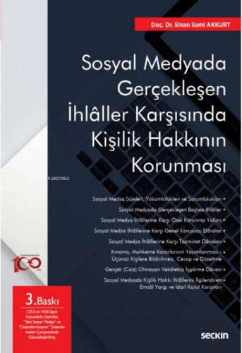 Sosyal Medyada Gerçekleşen İhlâller Karşısında Kişilik Hakkının Korunması  Frontansicht 1