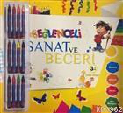 Eğlenceli Sanat ve Beceri Sarı Kitap (3 Yaş - Kalemli)  Frontansicht 1