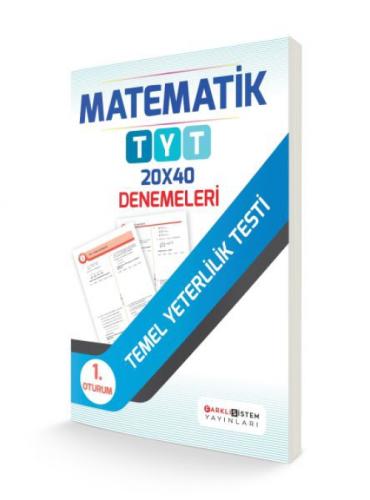 TYT 1. Oturum Matematik 20x40 Denemeleri  Frontansicht 1