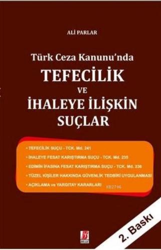 Türk Ceza Kanunu'nda Tefecilik ve İhaleye İlişkin Suçlar  Frontansicht 1