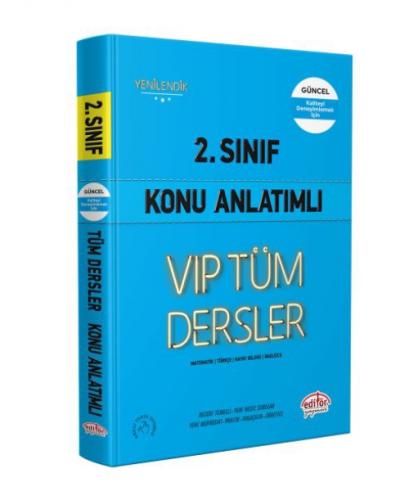 Editör Vip 2. Sınıf Tüm Dersler Konu Anlatımlı Mavi Kitap Kamp:  Frontansicht 1