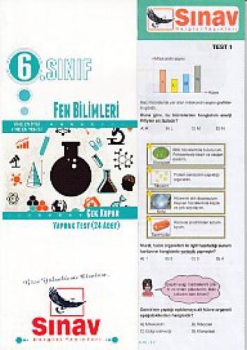 6. Sınıf Fen Bilimleri Çek Kopart Yaprak Test  Frontansicht 1