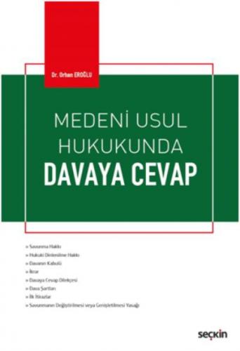 Medeni Usul Hukukunda Davaya Cevap  Frontansicht 1