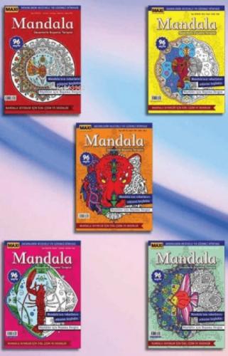 Maxi Mandala Desenlerle Boyama Terapisi 5'li Set  Frontansicht 1
