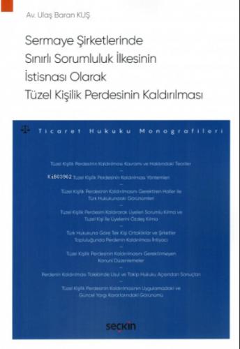 Sermaye Şirketlerinde Sınırlı Sorumluluk İlkesinin İstisnası Olarak Tüzel Kişilik Perdesinin Kaldırılması  Frontansicht 1