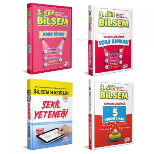 EDİTÖR 3. SINIF BİLSEM HAZIRLIK KİTAPLARI SETİ 4 LÜ SET  Frontansicht 1