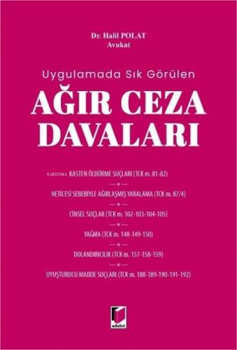 Ağır Ceza Davaları (Ciltli)  Frontansicht 1