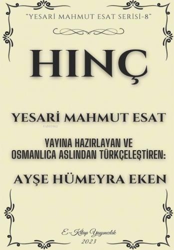 Hınç;"Yesari Mahmut Esat Serisi -8"  Frontansicht 1