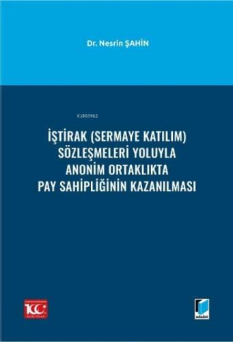 İþtirak (Sermaye Katılım) Sözleþmeleri Yoluyla Anonim Ortaklıkta Pay Sahipliðinin Kazanılması  Frontansicht 1