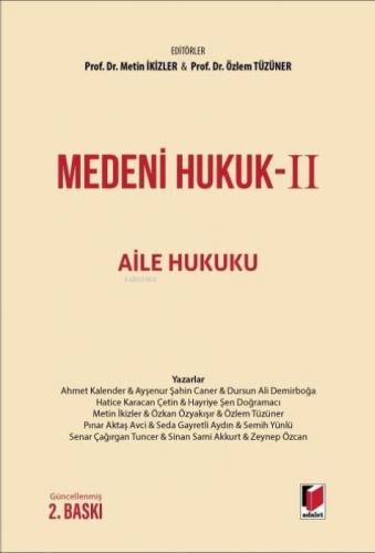 Medeni Hukuk 2 - Aile Hukuku (Ciltli)  Frontansicht 1