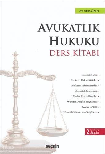 Avukatlık Hukuku Ders Kitabı  Frontansicht 1