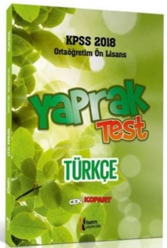 2018 KPSS Ortaöğretim Ön Lisans Türkçe Çek Kopar Yaprak Test  Frontansicht 1