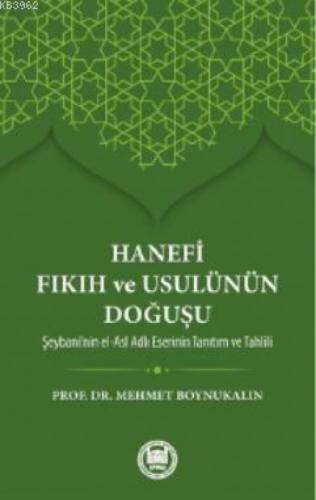 Hanefi Fıkıh ve Usulünün Doğuşu  Frontansicht 1