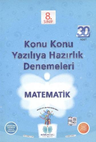 8. Sınıf Matematik Konu Konu Yazılıya Hazırlık Denemeleri (30 Adet)  Frontansicht 1