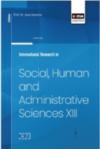 International Research in Social, Human and Administrative Sciences XIII  Frontansicht 1