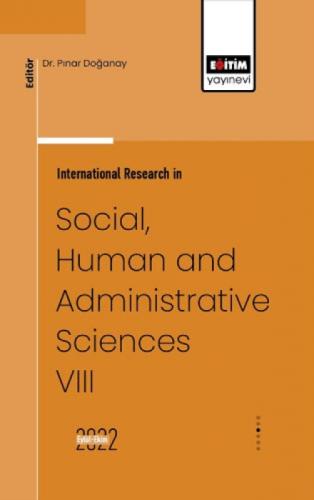 International Research in Social, Human and Administrative Sciences VIII  Frontansicht 1