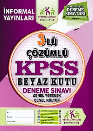 KPSS'nin Beyaz Kutusu 3'lü Çözümlü Deneme Sınavı  Frontansicht 1