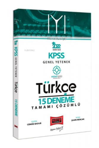 2022 KPSS Genel Yetenek Hedef Serisi IYI Türkçe Tamamı Çözümlü 15 Deneme  Frontansicht 1