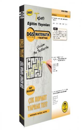 2022 DGS Matematik çek Kopar Yaprak Test  Frontansicht 1