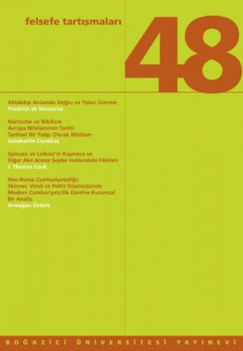 Felsefe Tartışmaları Sayı: 48 A Turkish Journal of Philosophy  Frontansicht 1