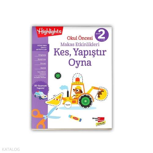 Okul Öncesi Makas Etkinlikleri Kes, Yapıştır, Oyna 2. Seviye  Frontansicht 1