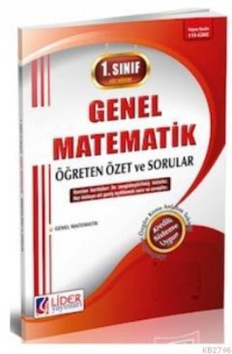 1. Sınıf Genel Matematik 2015 Güz Dönemi Öğreten Özet ve Sorular  Frontansicht 1