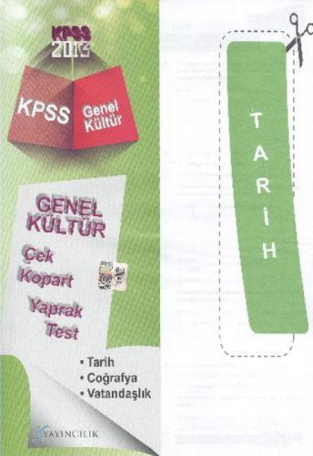 KPSS Genel Kültür Çek Kopart Yaprak Test 2013  Frontansicht 1
