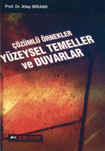 Çözümlü Örnekler Yüzeysel Temeller ve Duvarlar  Frontansicht 1