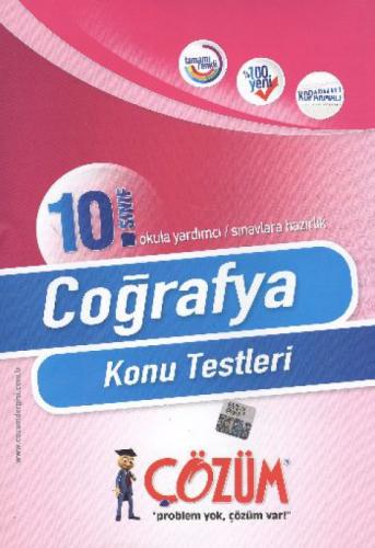 10. Sınıf	Coğrafya Çek Kopar Testleri  Frontansicht 1