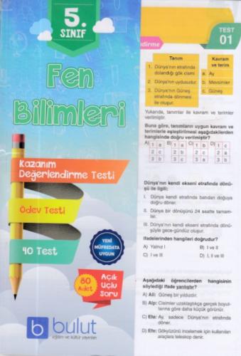 5. Sınıf Fen Bilimleri Kazanım Değerlendirme Testi  Frontansicht 1