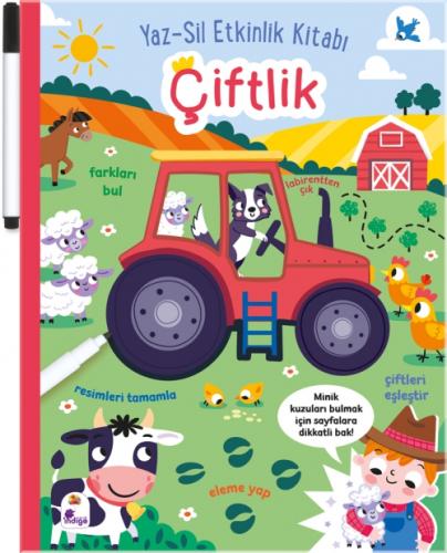 Yaz - Sil Etkinlik Kitabı - Çiftlik (Ciltli, Kalemli)  Frontansicht 1