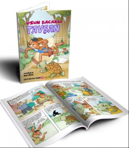 Uzun Bacaklı Tavşan (Oku ve Boya - Çizgi Roman)  Frontansicht 1