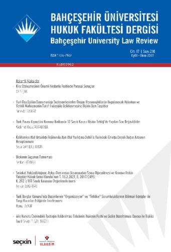 Terazi Hukuk Dergisi Sayı:195 Kasım 2022  Frontansicht 1