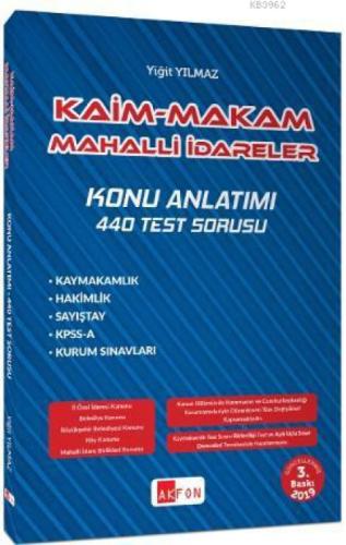 Kaim Makam Mahalli İdareler Konu Anlatımlı Soru Bankası  Frontansicht 1