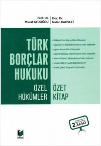 Türk Borçlar Hukuku Özel Hükümler Özet Kitap  Frontansicht 1