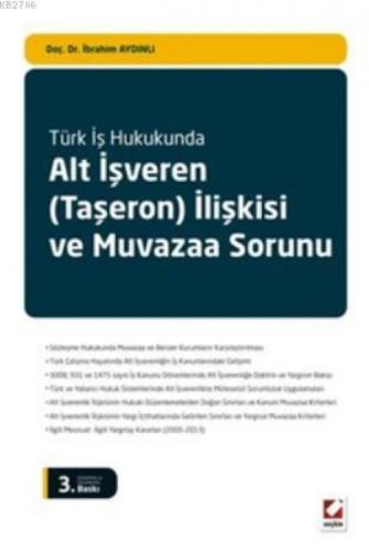 Alt İşveren (Taşeron) İlişkisi ve Muvazaa Sorunu  Frontansicht 1