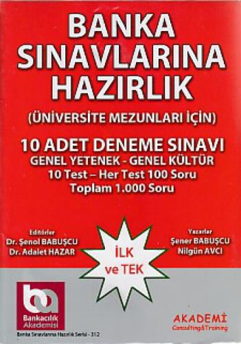 Banka Sınavlarına Hazırlık - 10 Adet Deneme Sınavı  Frontansicht 1
