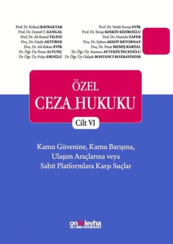 Özel Ceza Hukuku - Cilt VI  Frontansicht 1