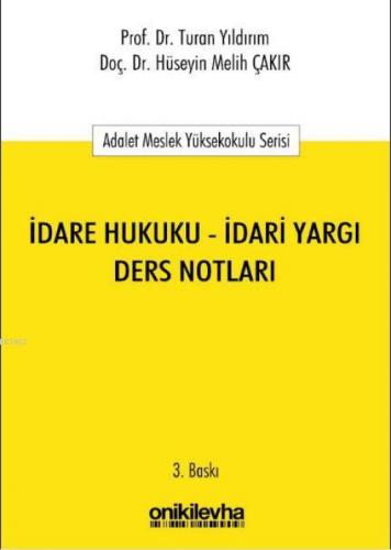 İdare Hukuku - İdari Yargı Ders Notları  Frontansicht 1