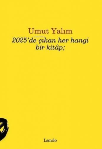 2025'de Çıkan Her Hangi Bir Kitap  Frontansicht 1