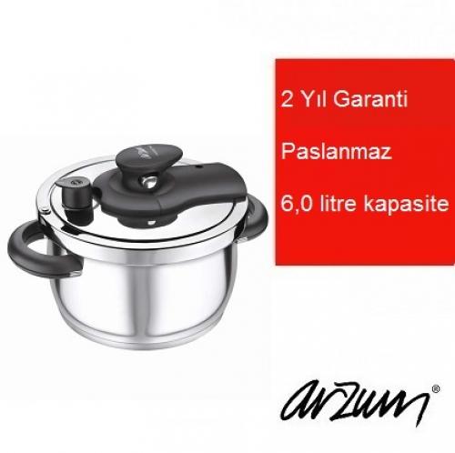 Arzum Passione 6 lt Düdüklü Tencere Çelik AR 230  Frontansicht 1