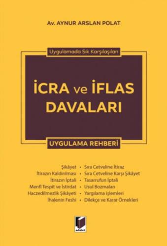 Uygulamada Sık Karşılaşılan İcra ve İflas Davaları Uygulama Rehberi  Frontansicht 1