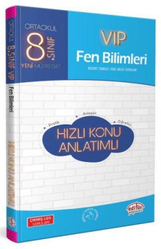 Editör 8.Sınıf Vıp Fen Bilimleri Hızlı Konu Anlatımlı  Frontansicht 1
