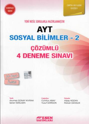 AYT Sosyal Bilimler 2-Çözümlü 4 Deneme Sınavı-Orta ve İleri Düzey  Frontansicht 1