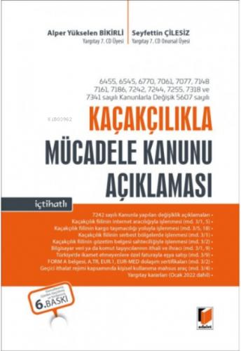 Kaçakçılıkla Mücadele Kanunu Açıklaması İçtihatlı  Frontansicht 1
